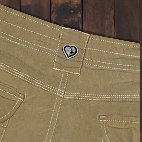 Kühl Women’s Vintage PatinaDye Tan Bermuda Cargo Hiking Shorts Size 6  #48 - Picture 2 of 9